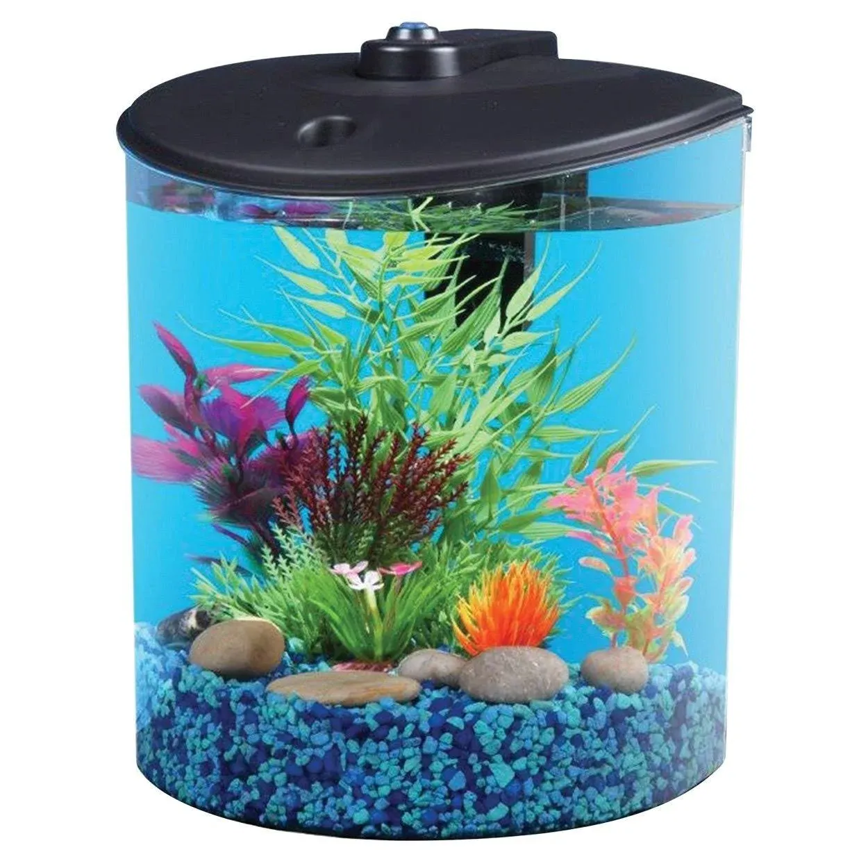 AquaView 1.5-Gallon Fish Tank with LED Lighting and Power Filter 