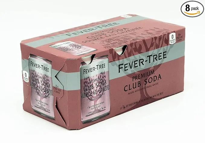 Fever-Tree Club Soda - 8 pack, 5.07 fl oz cans