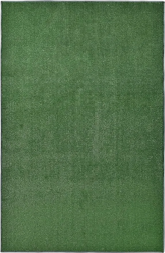 Garland Artificial Grass Green Indoor & Outdoor Area Rug 6' x 9'