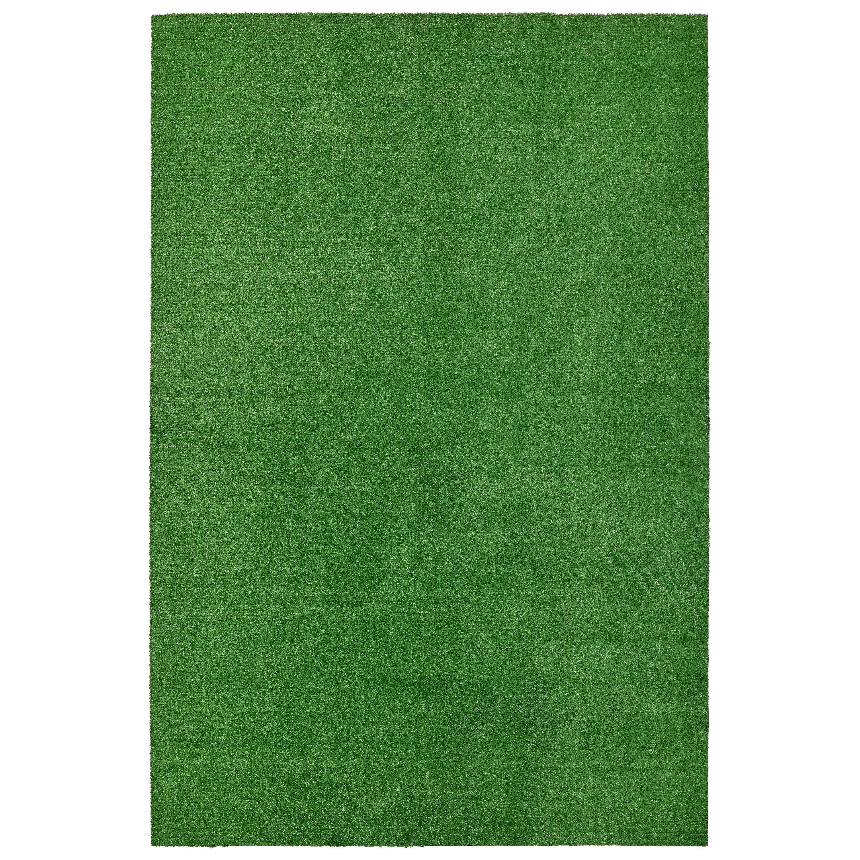 Garland Artificial Grass Green Indoor & Outdoor Area Rug 6' x 9'