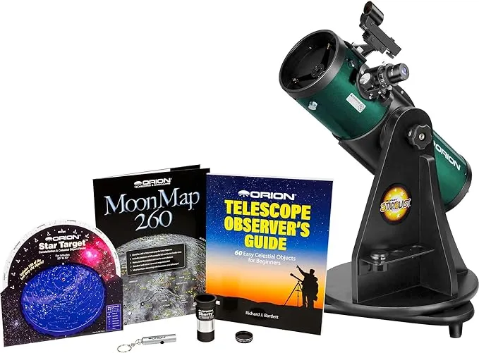 Orion StarBlast 4.5 Astro Reflector Telescope MAX Kit for Beginner and Intermediate Astronomy - Includes Eyepieces, Barlow Lens & Accessories