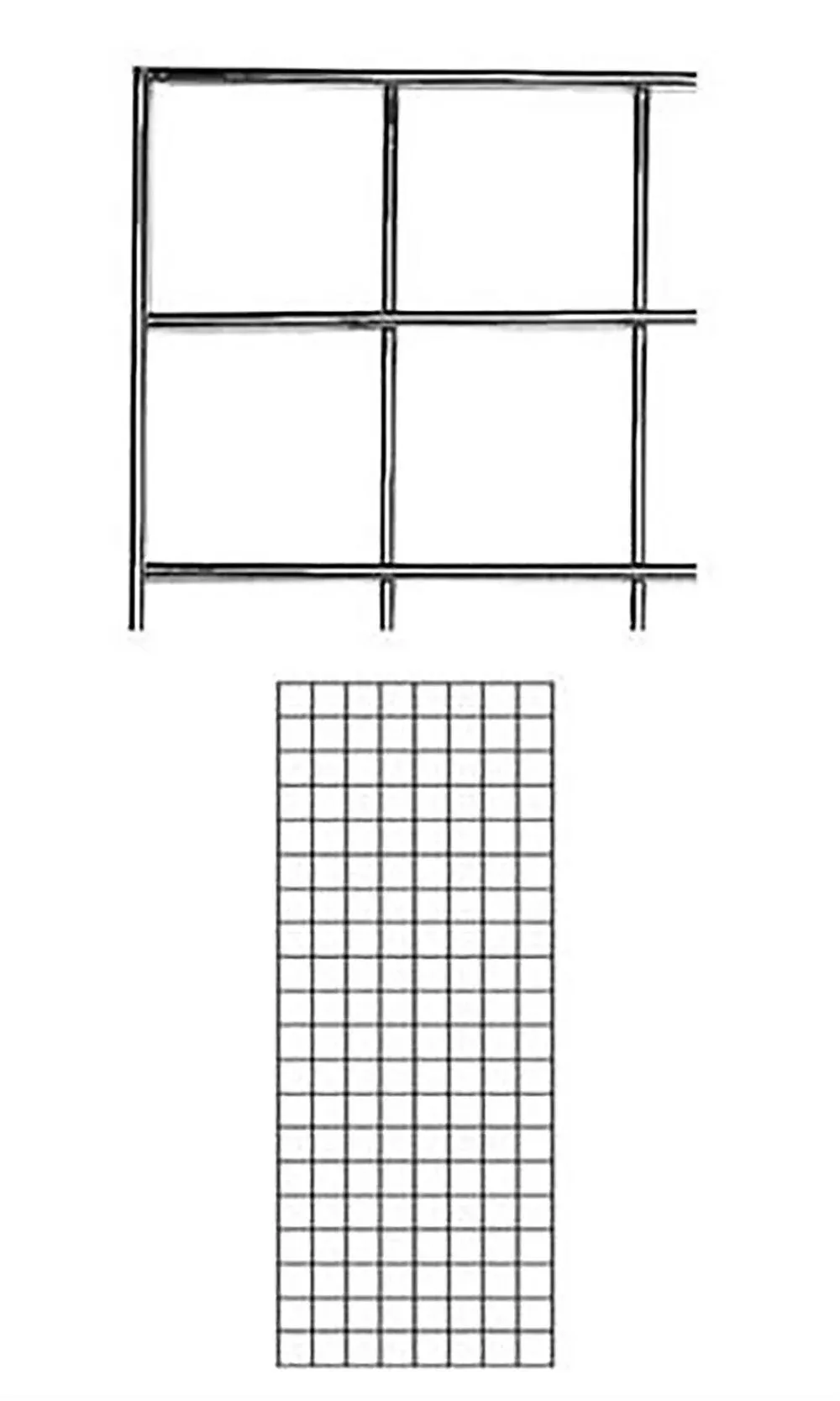 2&#039; X 5&#039; Wire Grid Panel - Chrome