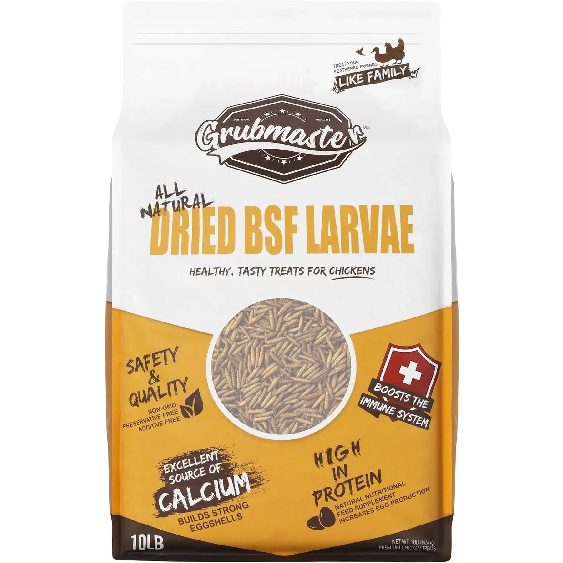 GRUBMASTER Dried Black Soldier Fly Larvae for Chickens, Natural Healthy Chicken ...