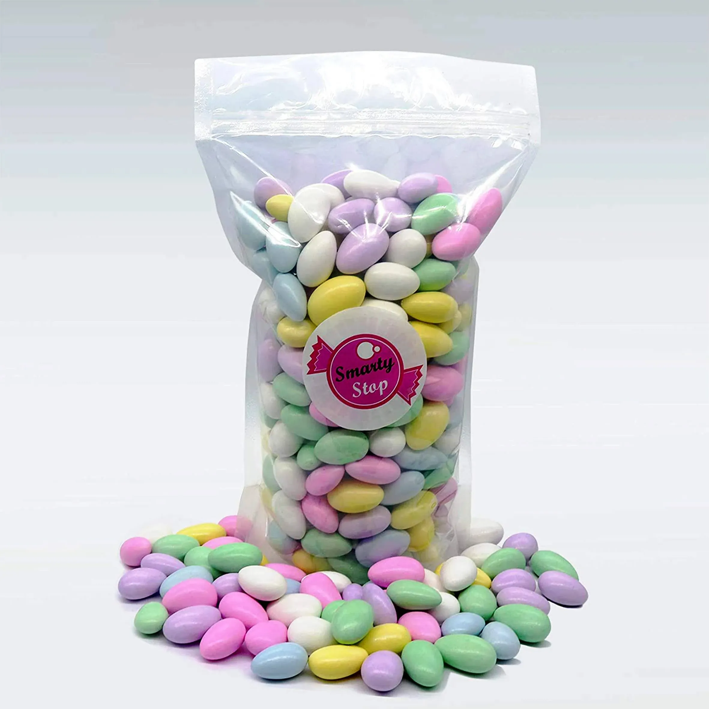 Jordan Almonds Assorted - Pastel Colors, 2 Pound Pack of 1