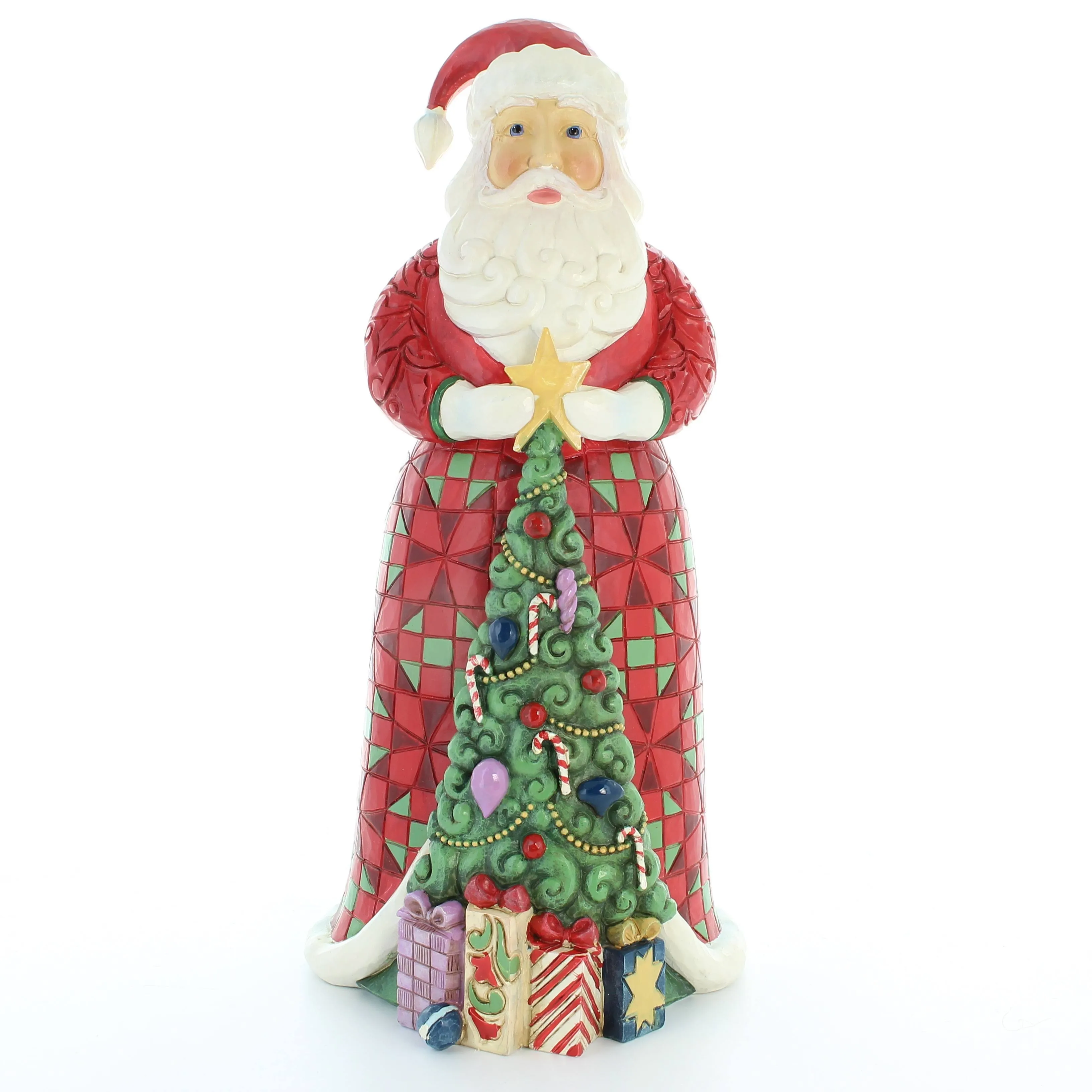 Enesco Santa with Christmas Tree Coat