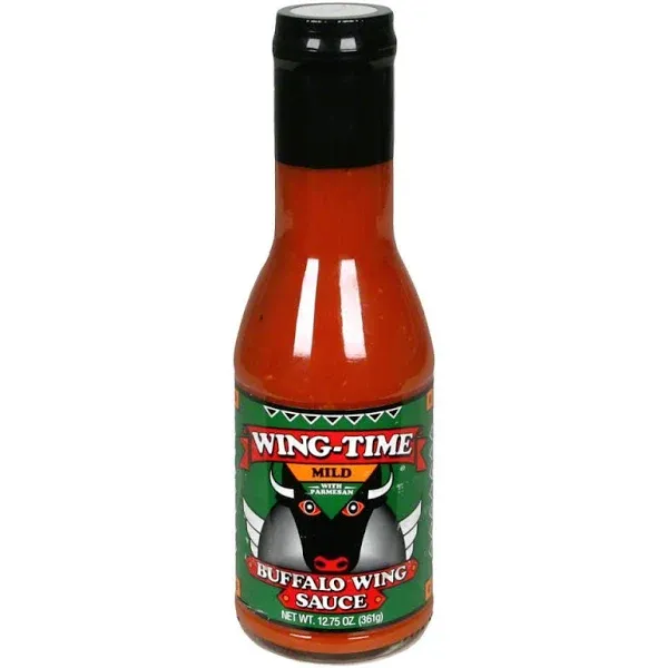 Pack of 3 Medium Wing Time Traditional Buffalo Wing Sauce - 13 fl oz