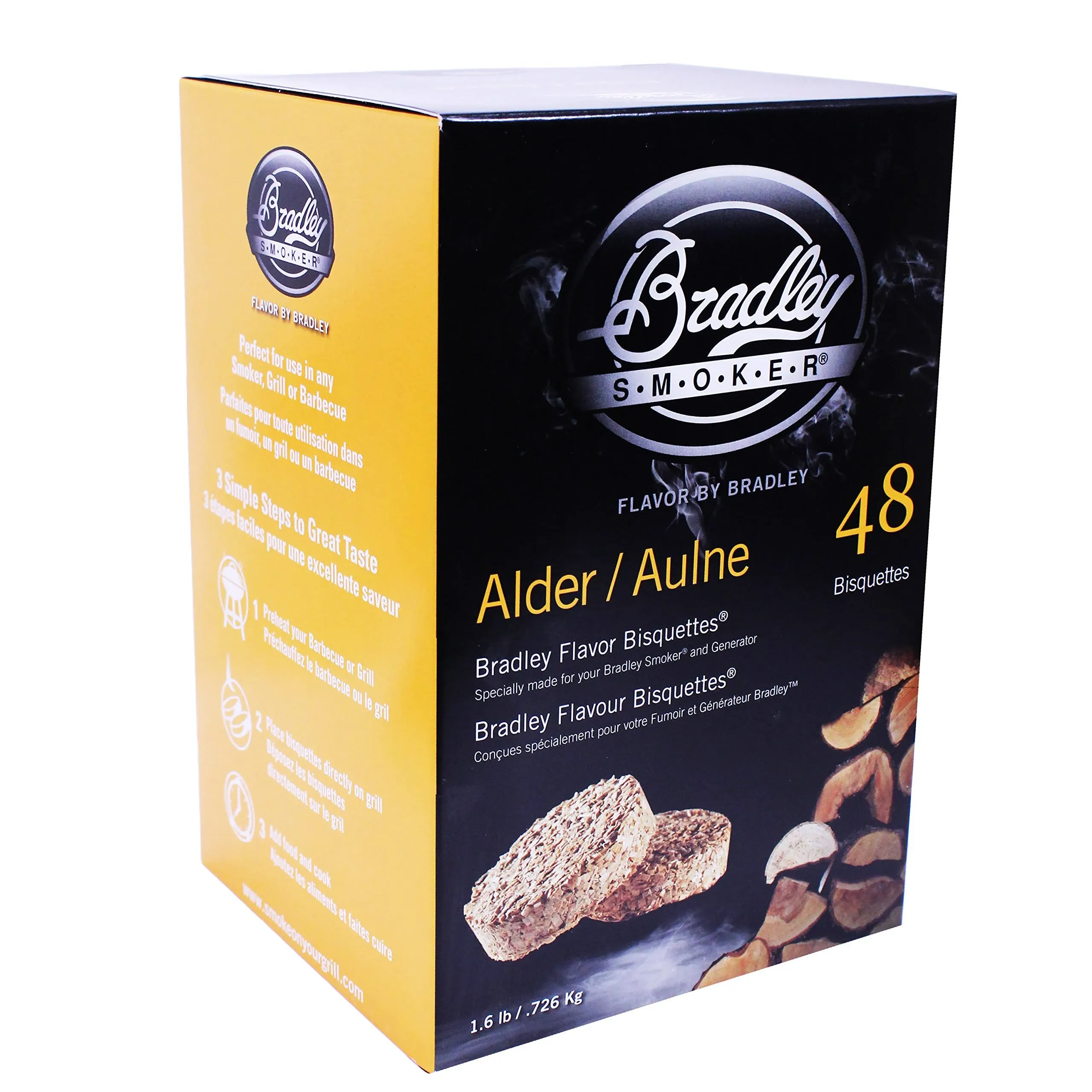 Bradley Smoker Alder Wood Bisquettes 48Pk