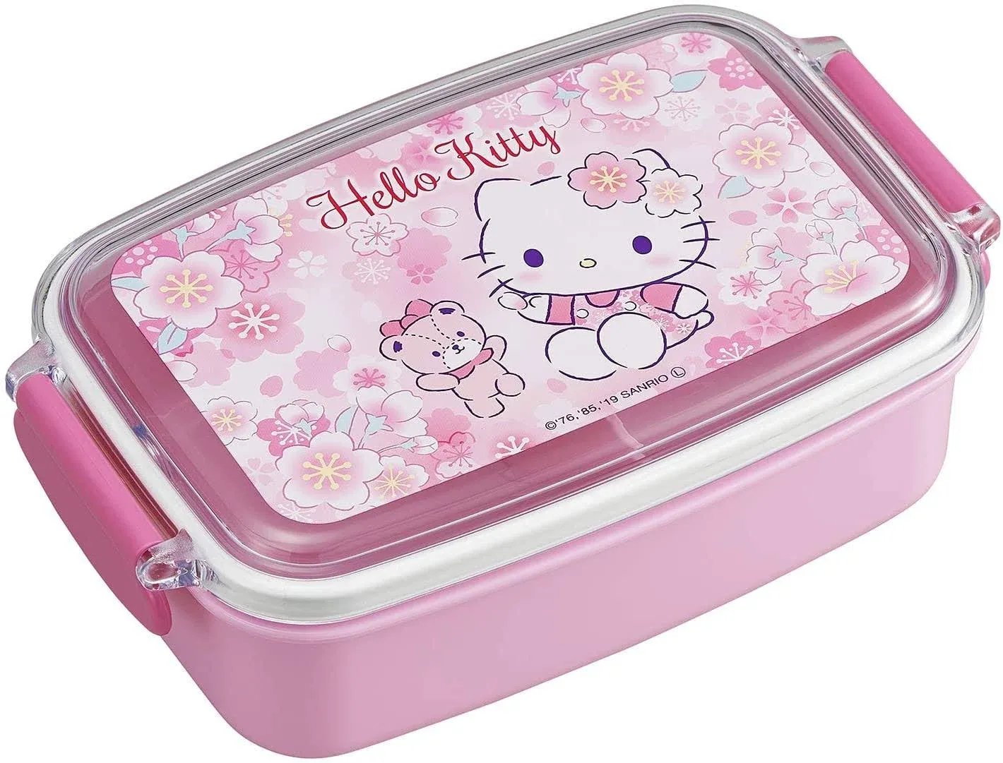 Hello Kitty - Pink Cherry Blossom Lunch (Bento) Box with Divider from Japan