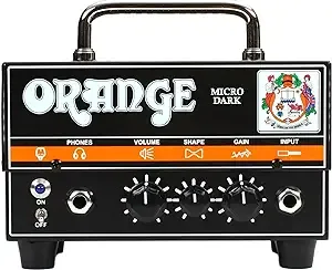 Orange Micro Dark Electric Guitar Hybrid Head, 20W, Black