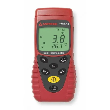 Amprobe Thermocouple Thermometer 2 In Type J K TMD-10