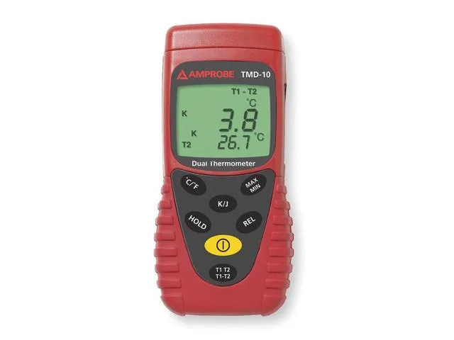 AMPROBE TMD-10 Thermocouple Thermometer, 2 In, Type J, K