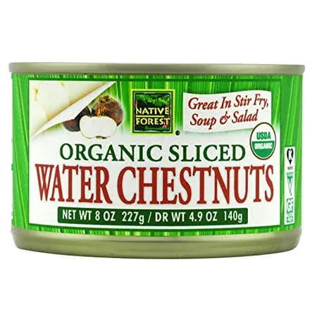 Native Forest Organic Sliced Water Chestnuts, 8 Ounce Cans (Pack of 6) 