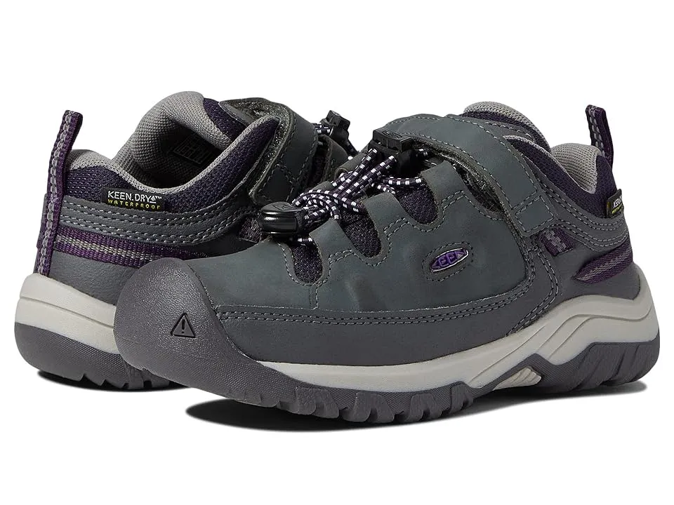 Keen Kids' Targhee Low Waterproof Shoe - 12 - Magnet / Tillandsia Purple