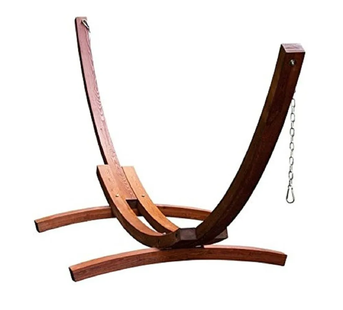 15' Wooden Arc Hammock Stand - Sol Living