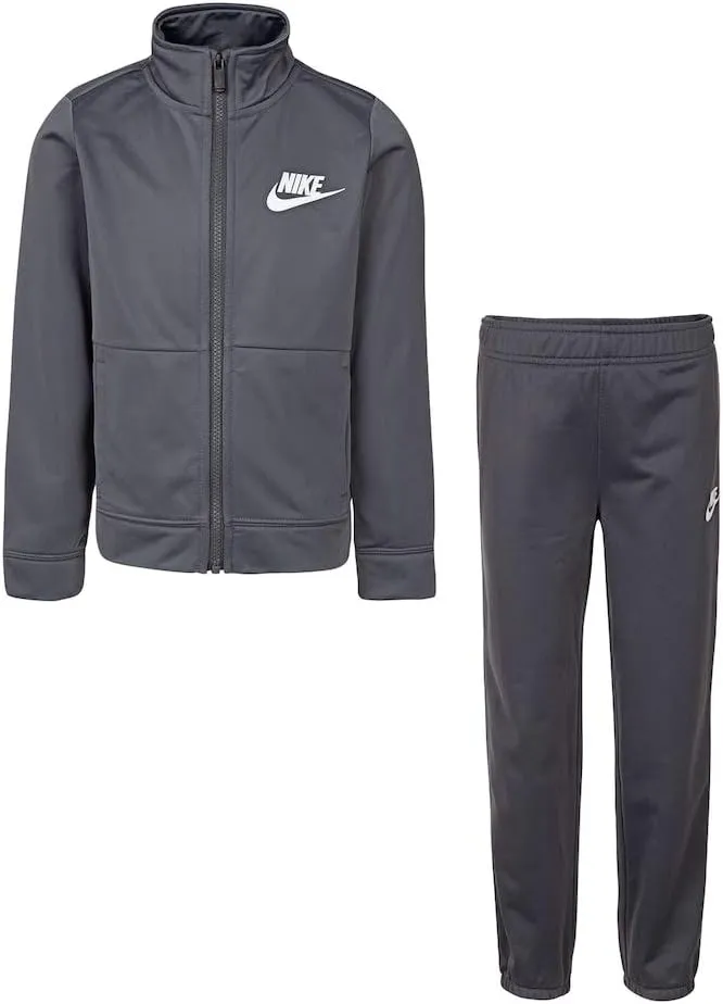 Nike Boy's Futura Tricot Jacket and Pants Set (Anthracite (86E130-G1A) /White, 6)