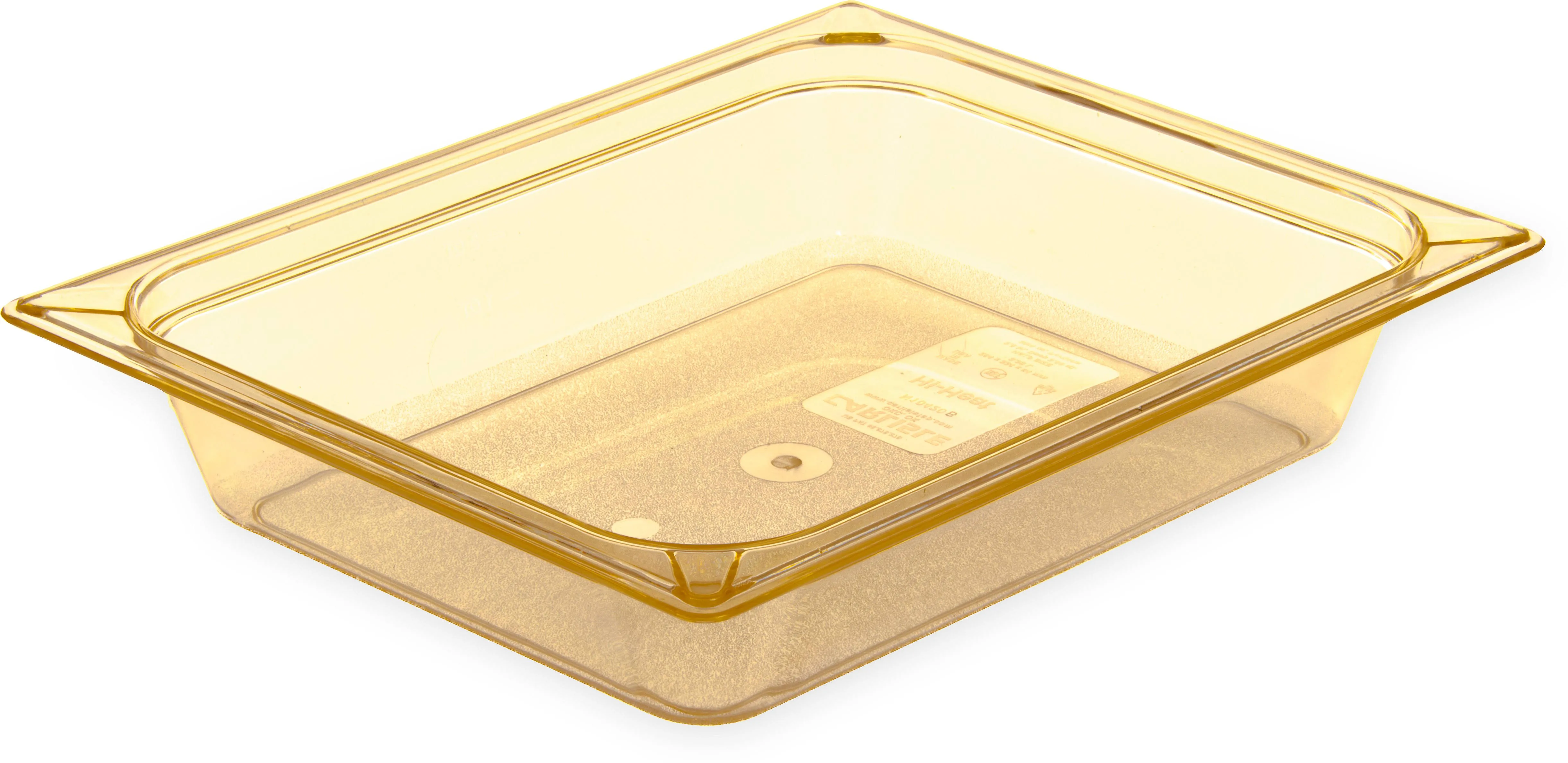 Carlisle FoodService Products 10422B13 StorPlus High Heat Food Pan, 6" Deep, Half Size, Amber