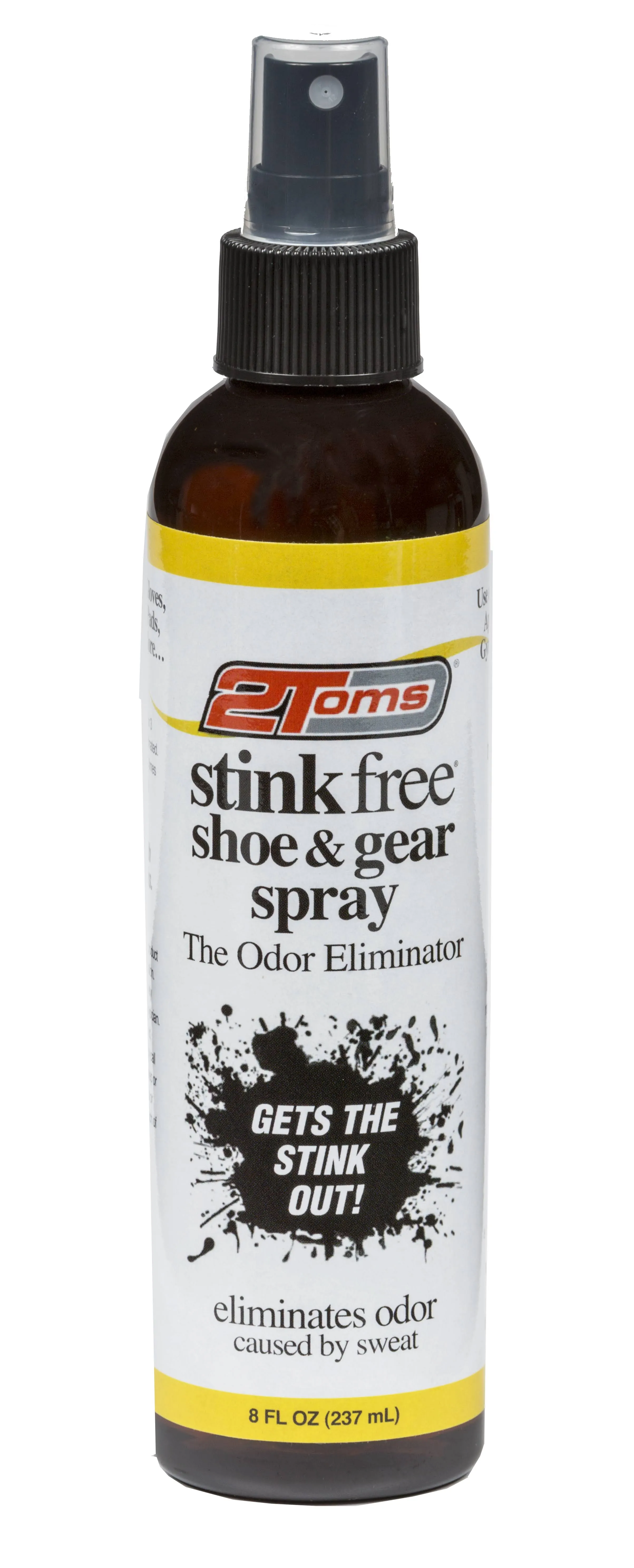 STINK-FREE SHOE &amp; GEAR ODOR ELIMINATOR SPRAY 8fl Oz BOTTLES 2-PACK