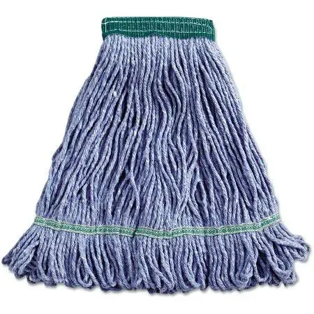 Unisan Super Loop Wet Mop Head - Cotton/Synthetic - Medium Size - Blue