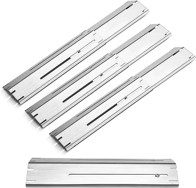 Unicook Grill Heat Plate 4 Pack Heavy Duty Stainless Steel Heat Shield Replac...