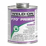 Weld-On 10225 P-70 Industrial Grade PVC/CPVC Non-Bodied Primer - Fast Acting and Low-VOC, Purple, 1 Pint (16 fl oz)