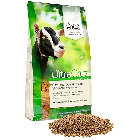 UltraCruz Goat & Sheep Show and Wellness Supplement, 10 lb, pellet, 80 day supply