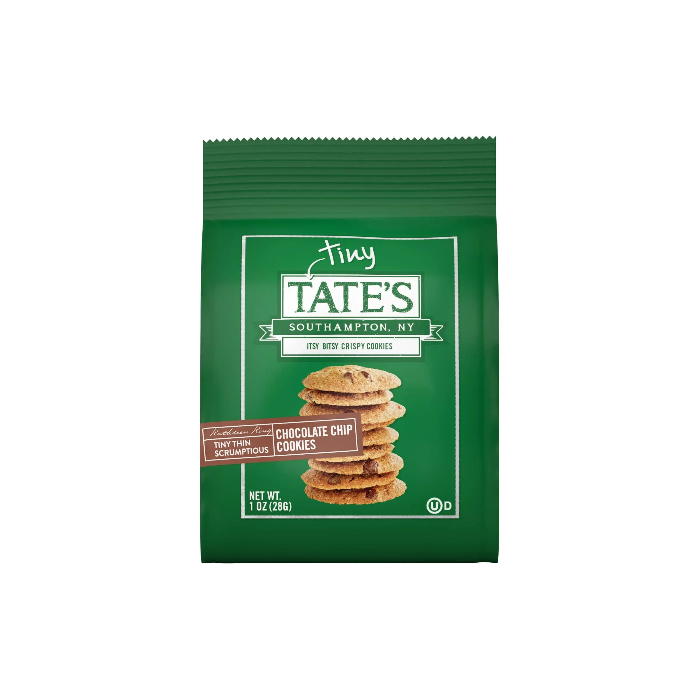 Tate's Cookies, Chocolate Chip, Tiny - 1 oz