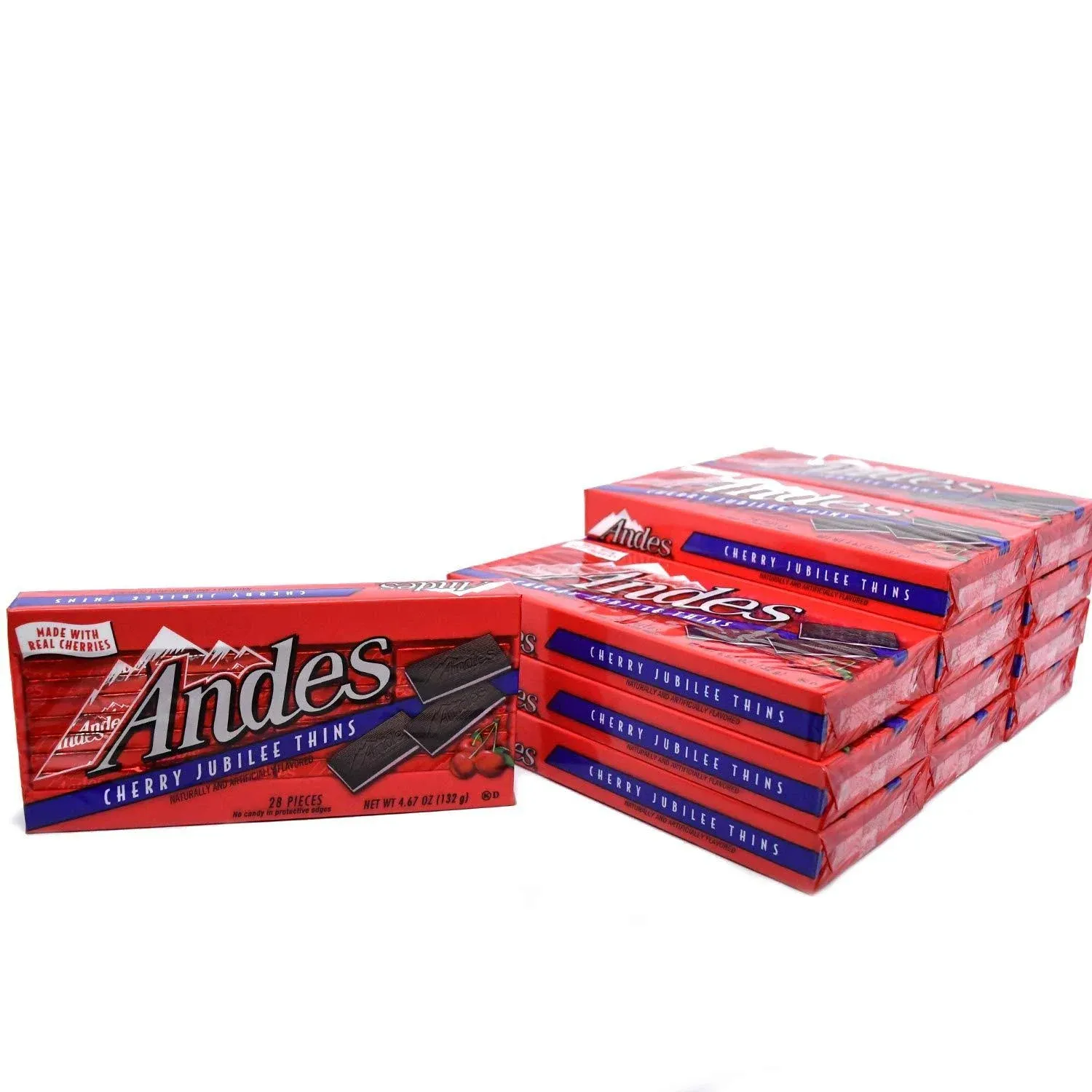 Andes Cherries Jubilee Candies, Pack of 12, 4.67 Ounce Packages