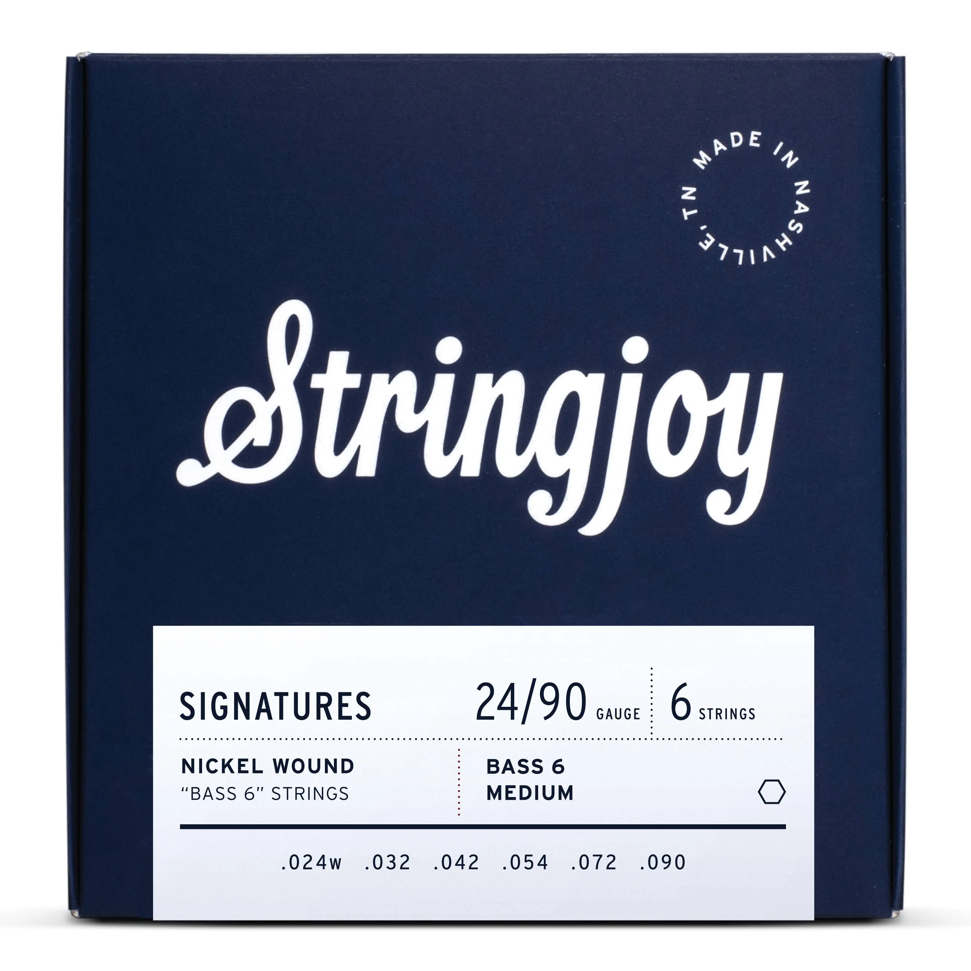 Stringjoy Signatures Bass VI Balanced Medium Gauge 24-90 Nickel Wound Guitar Strings | Reverb