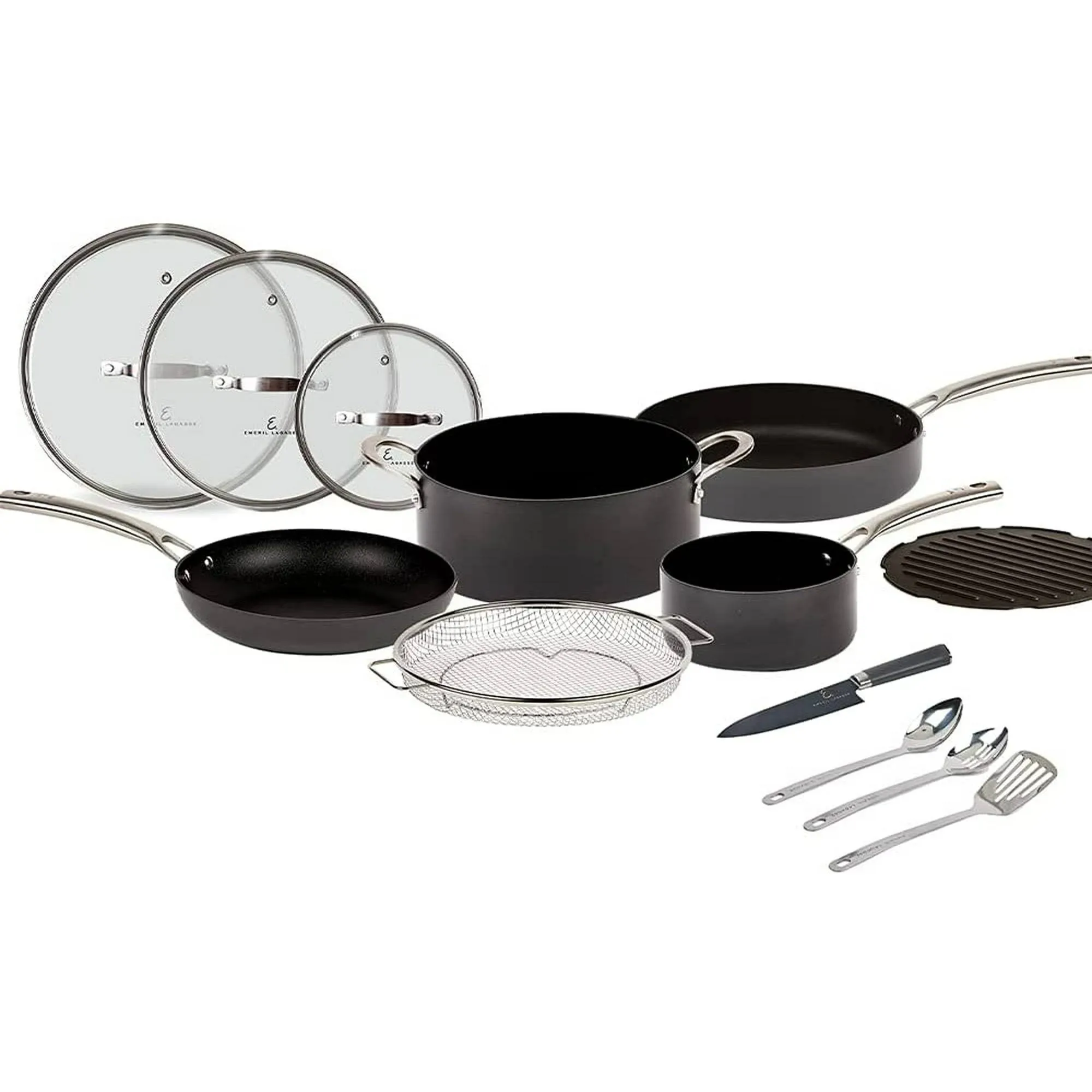 Emeril Everyday Lagasse Kitchen Cookware, Forever Pans, Pots and Pans Set with ...