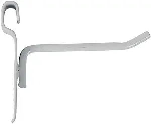 4 inch White Peg Hook for Wire Grid - Pack of 50