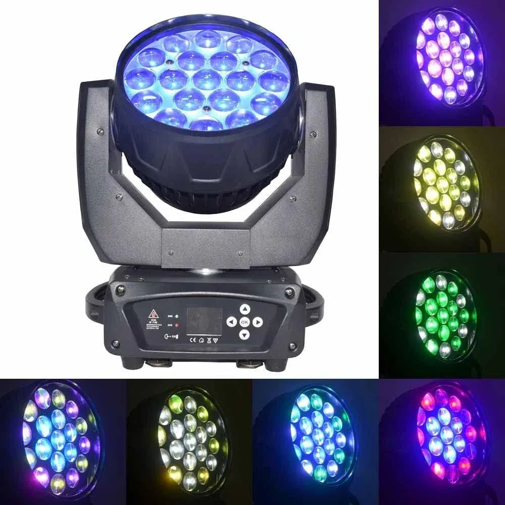 Boulder 19 x 15 Zoom Beam Wash Moving Head Light Stage Lighting Effect RGBW DMX