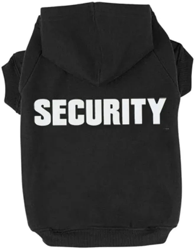 BINGPET BA1002-1 Security Patterns Printed Puppy Pet Hoodie Dog Clothes XXL