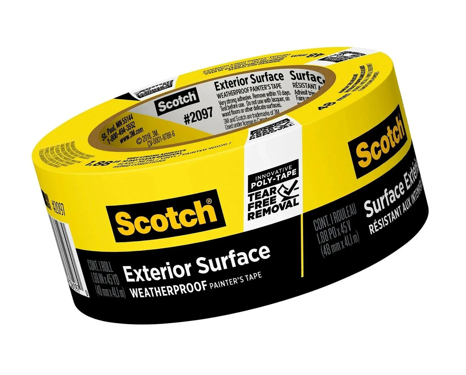 Scotch 1.88 in x 45 yd. Exterior Surface Painter's Tape