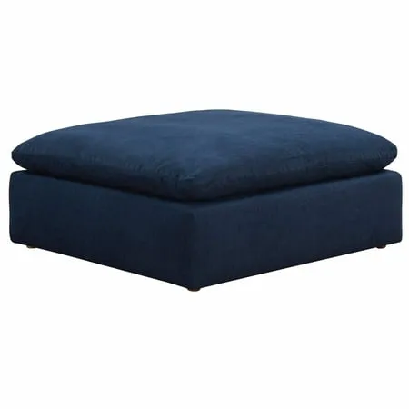 Puff Slipcover For 44 Inch Square Modular Ottoman In Navy Blue