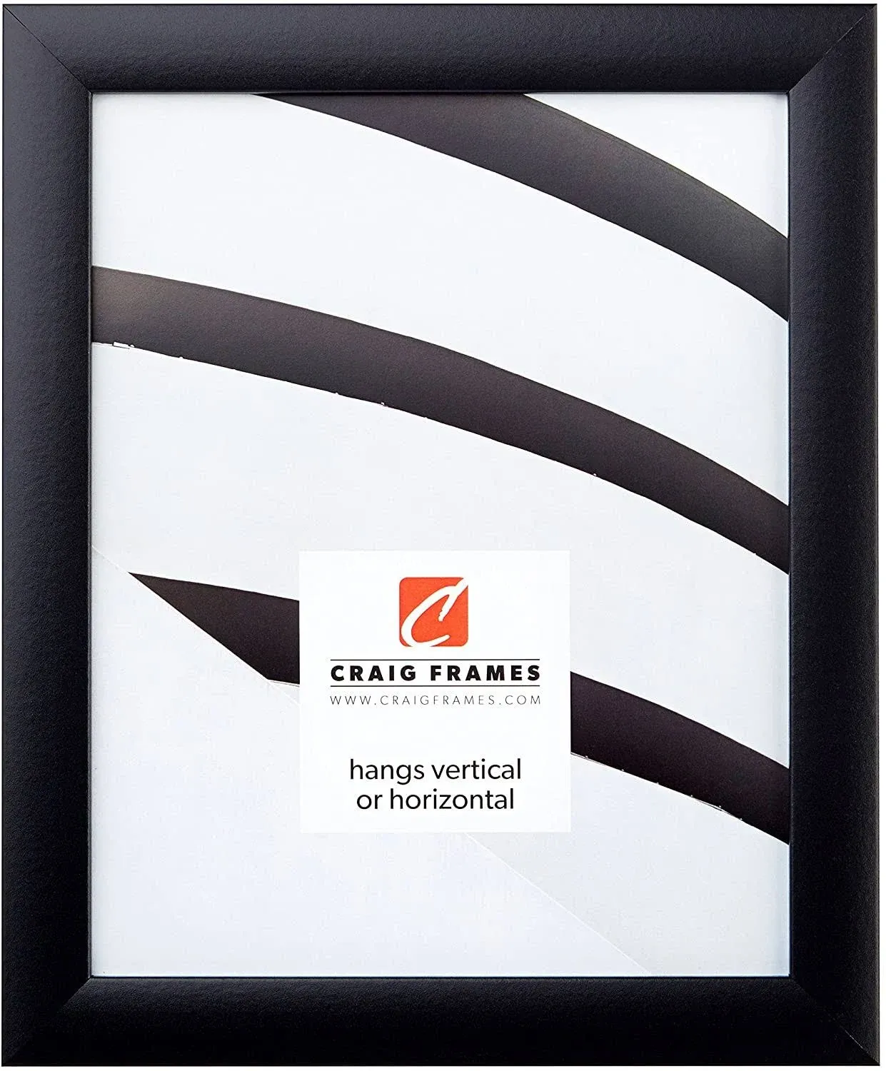 Craig Frames 18x24 Poster Frame | Contemporary 1" Premium Matte Black | High Clarity Acrylic (Plexiglass)