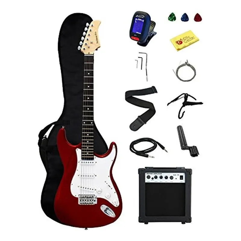 Stedman Pro YMC Full Size Electric Guitar with Amp, Case and Accessories Pack ...