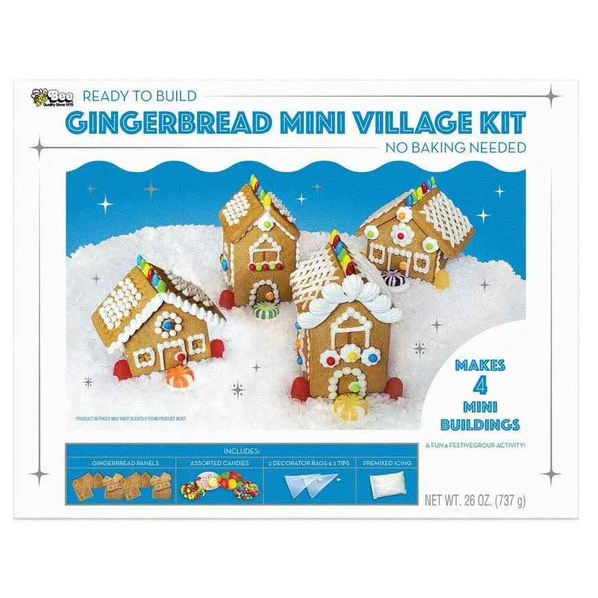 Bee Gingerbread Mini Village Kit