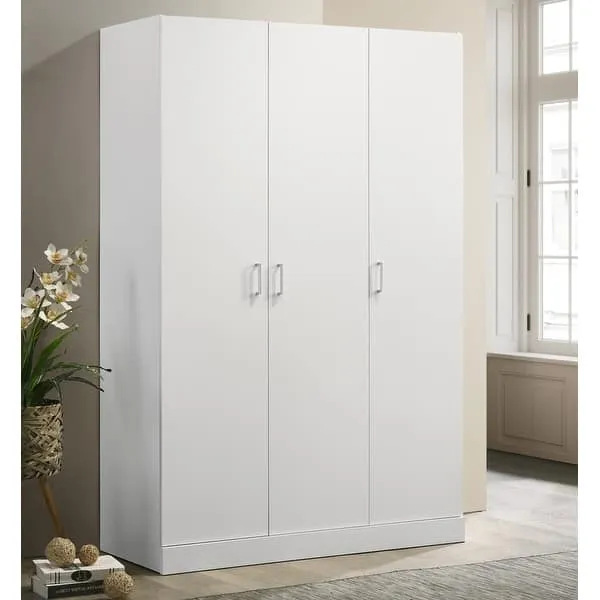 Michael White Double Door Wardrobe Cabinet Armoire