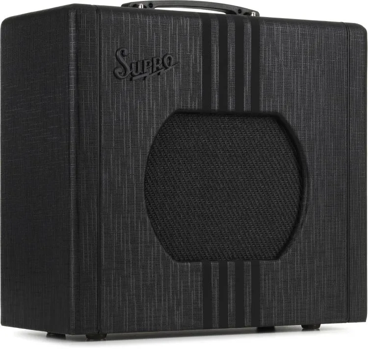 Supro Delta King 10 1 x 10-inch 5-watt Tube Combo Amp - Black and Black