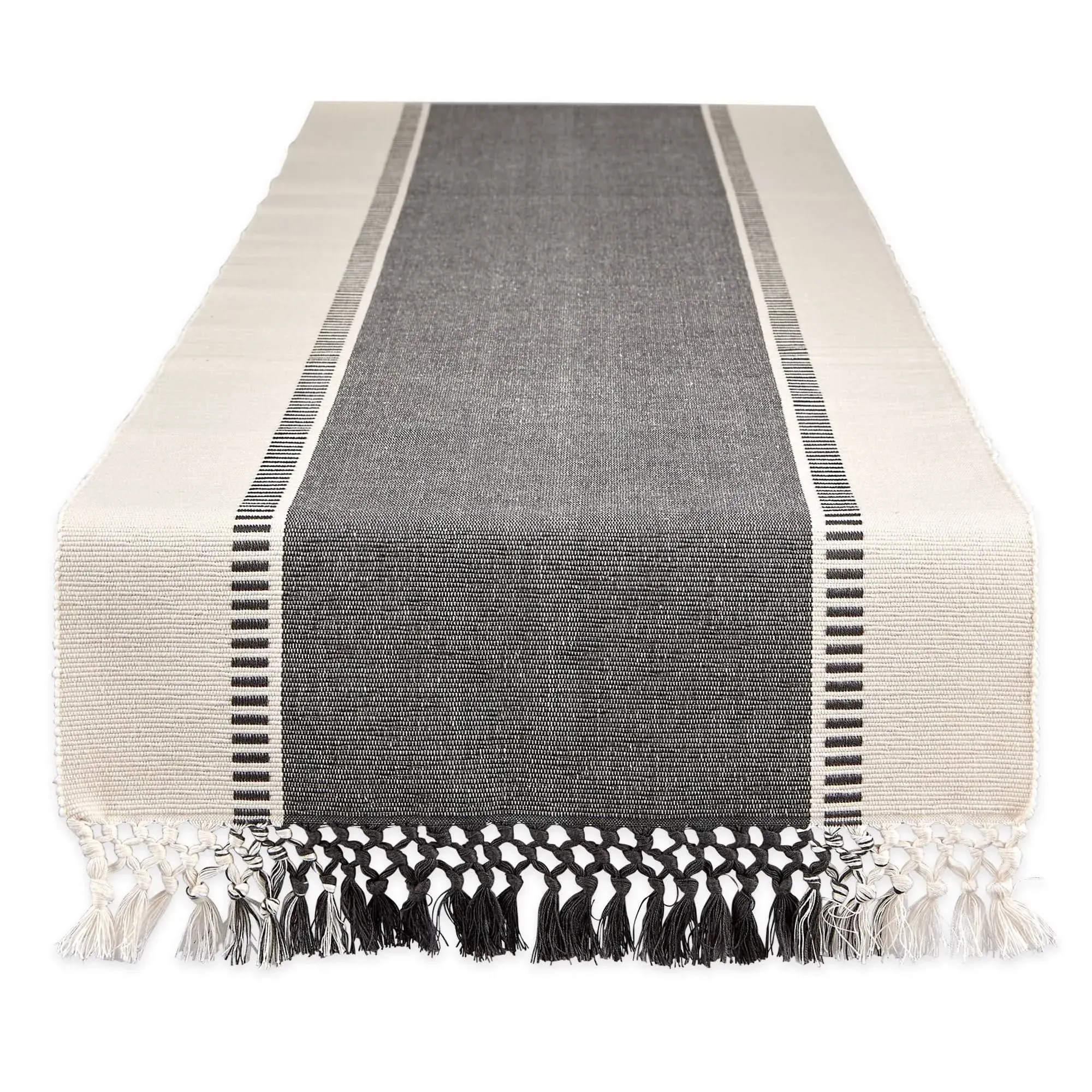 DII Mineral Dobby Stripe Table Runner 13x72