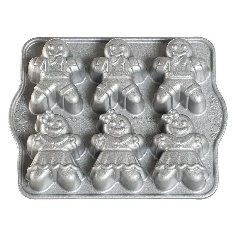 Nordic Ware 6-Cup Gingerbread Kids Cakelet Pan