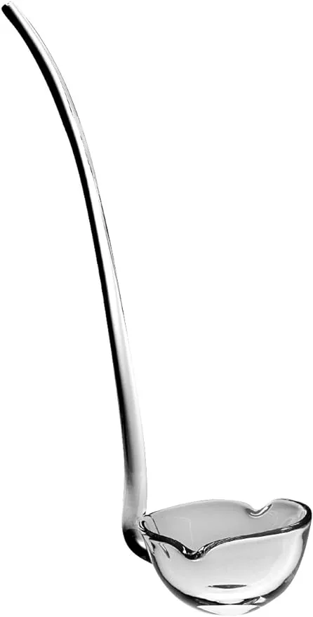 Barski European Quality Mouthblown Glass Punch Ladle