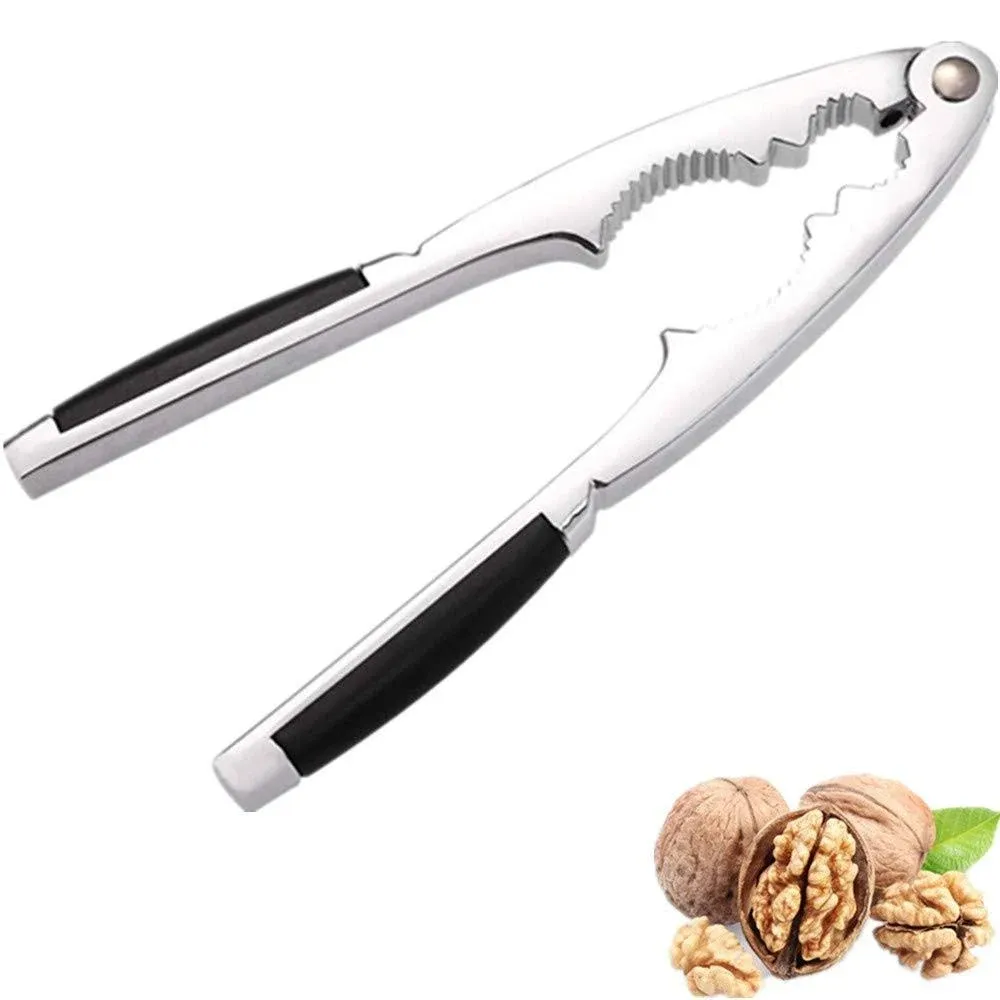 Nut Crackers Chestnut Opener Seafood Sheller Heavy Zinc Alloy Nutcracker Pecan Walnut Plier Clip Tool with Good Grips Kitchen Utensils