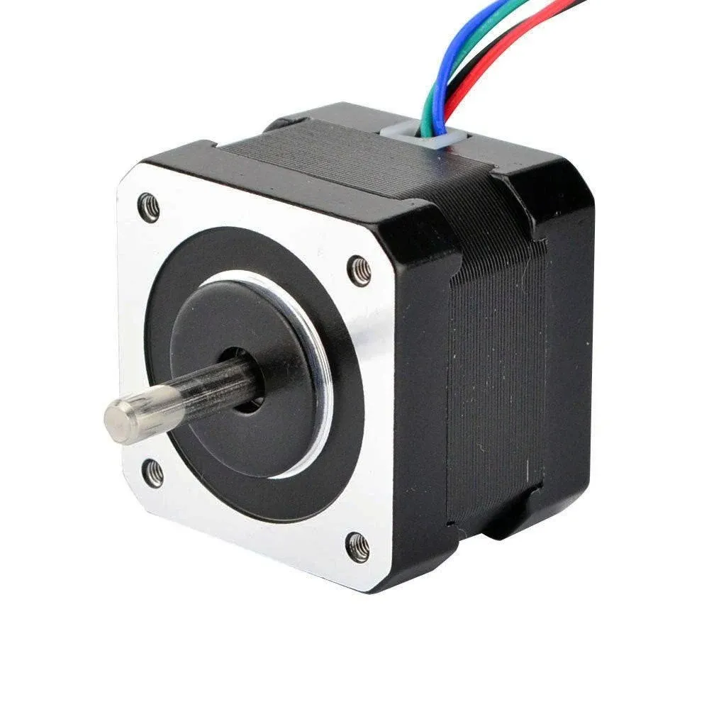 STEPPERONLINE Dual Shaft NEMA 17 Stepper Motor 1.8deg 26ncm/37oz.in 12V 0.4A ...