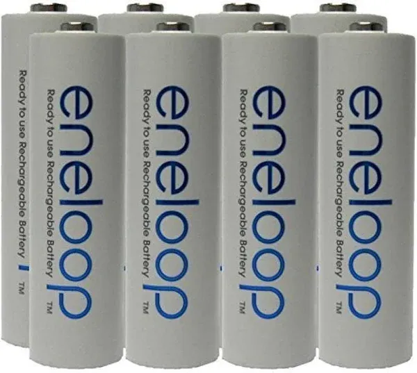 New Panasonic Eneloop 4th Generation 8 Pack AA NiMH Pre-Charged Rechargeable ...