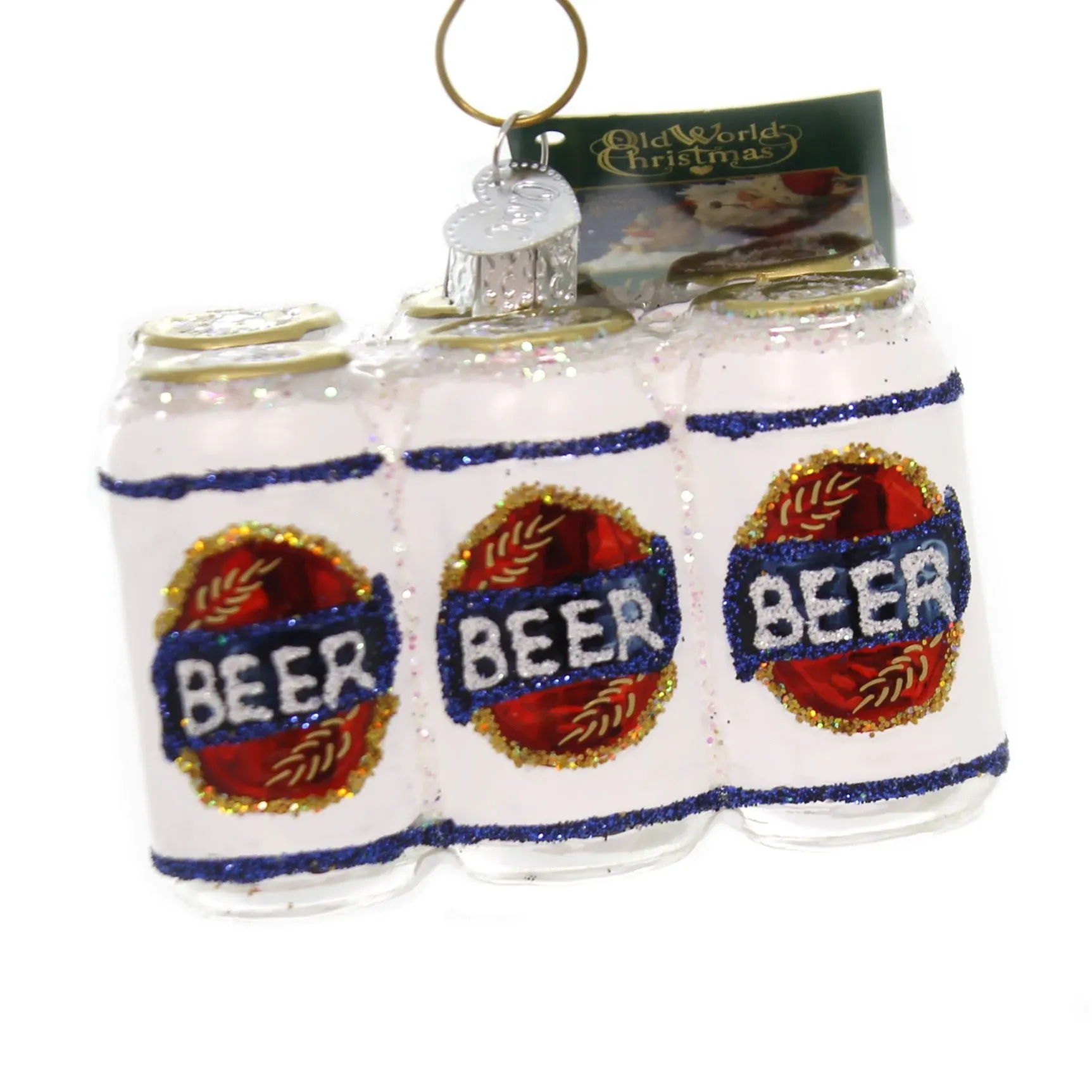 Old World Christmas Six Pack of Beer Ornament