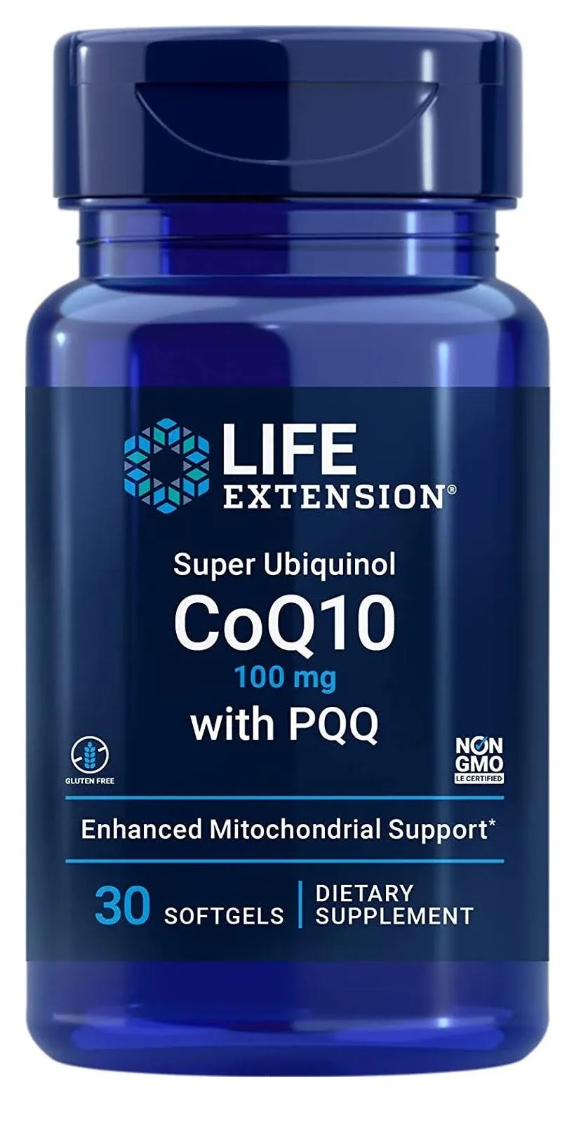 Super Ubiquinol CoQ10 with PQQ, 100 mg, 30 softgels