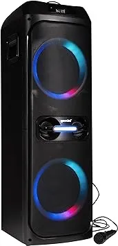 Gemini Sound GHK-2800 Voice Changing Large 4800 Watt Bluetooth Voice Changing Karaoke Party Speaker, Bass Boost, On Board DJ Effects and Beat Synced LED Lights