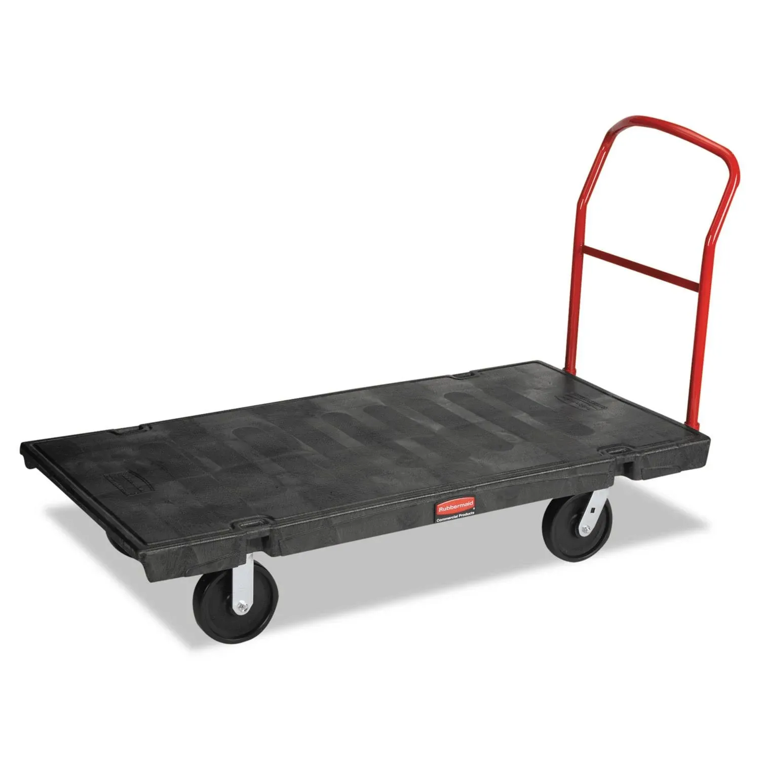 Rubbermaid Commercial Platform Truck 2000-lb Cap 30w x 60d x 7h Black 4471BLA