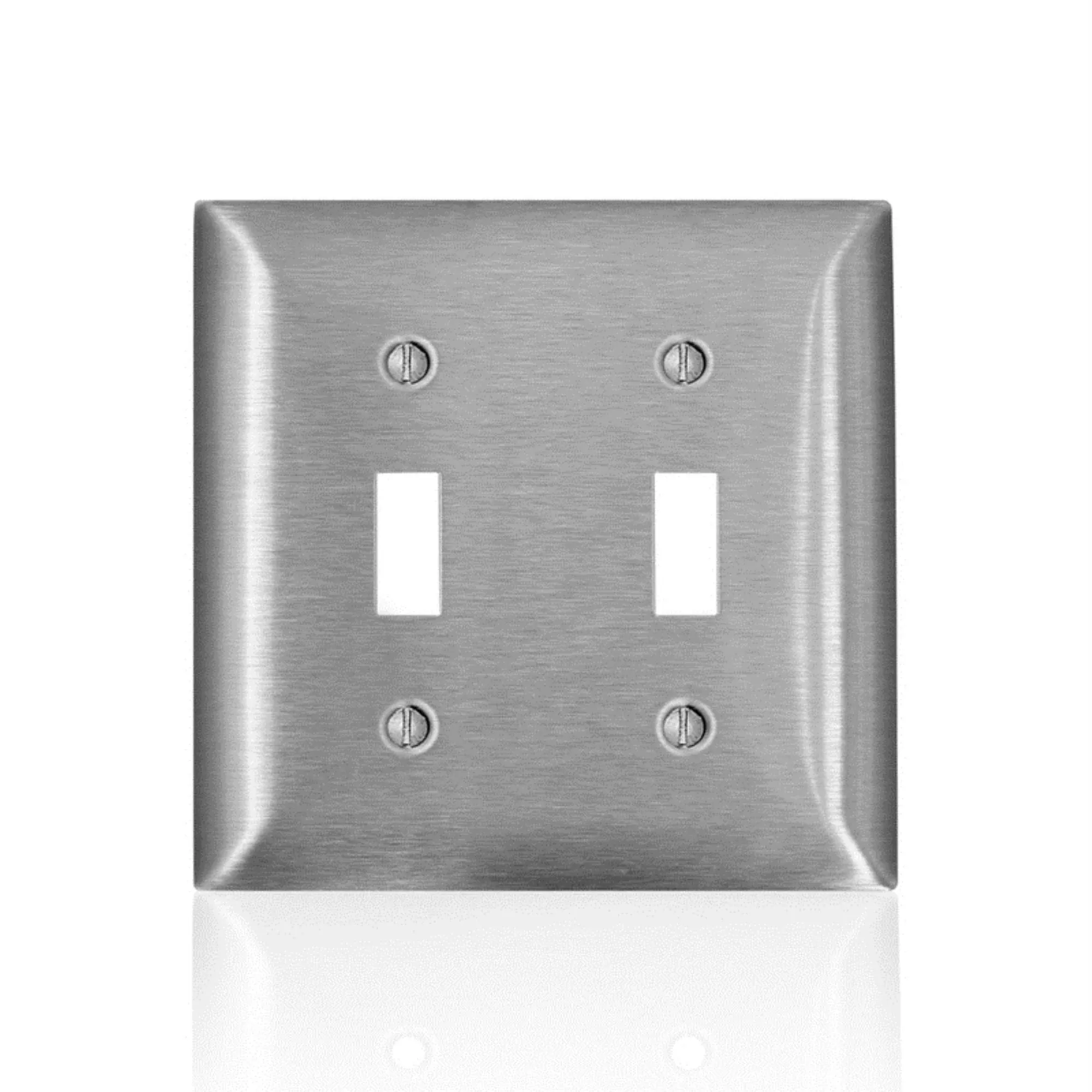 Wallplate 2G 2T Ss